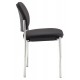 Coda Fabric Stackable Visitor 4 Leg Chrome Chair